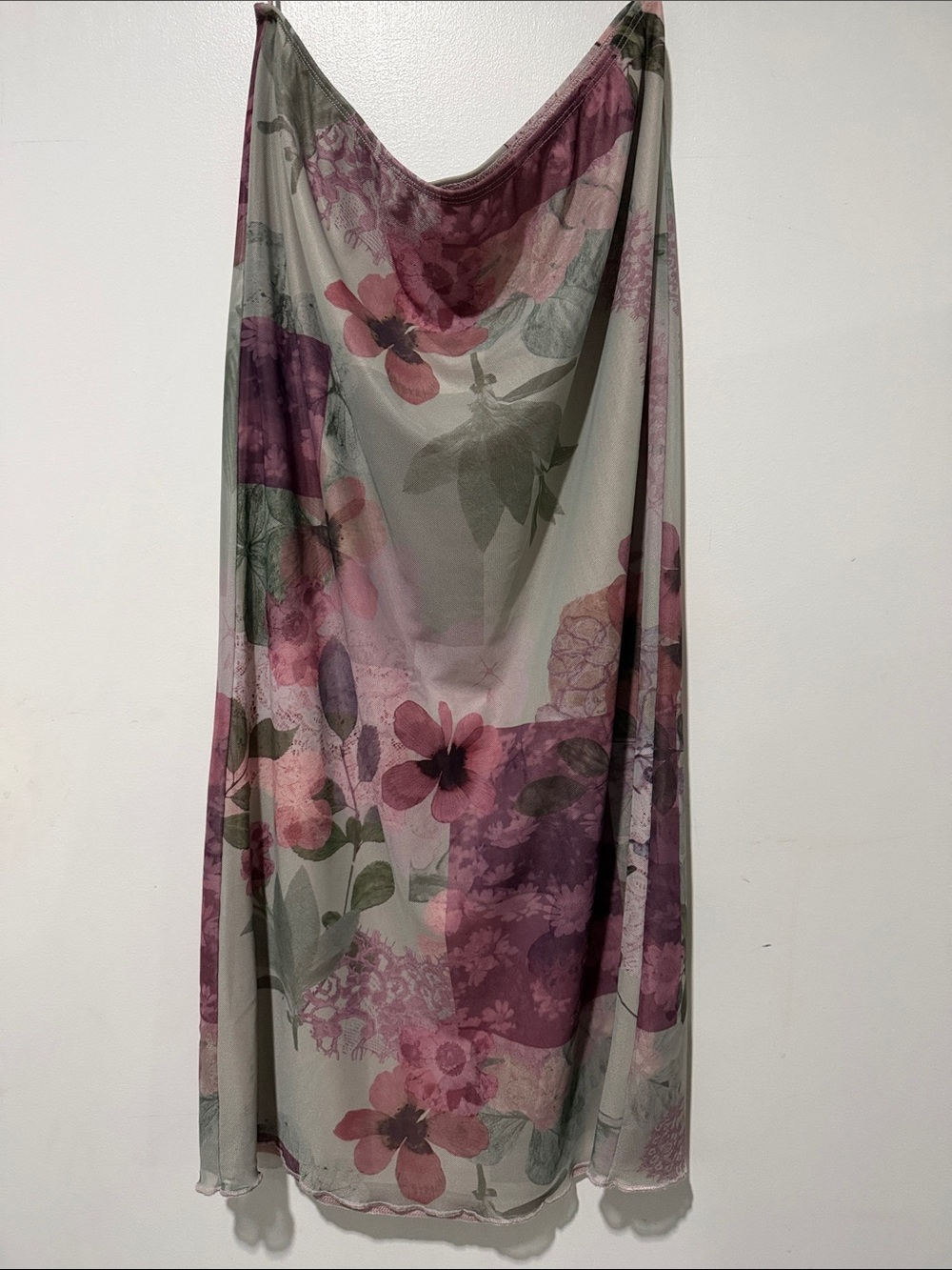 Floral Chiffon Midi Skirt Women’s Medium